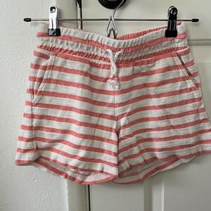 Old Navy Pink and White Striped Shorts